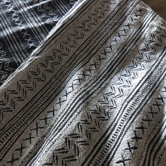 large blk tablecloth for 8 seat table/cotton Artisan style like new - Picture 5 of 5